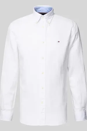 Tommy Hilfiger Regular Fit Freizeithemd aus Baumwoll-Leinen-Mix in , Größe L