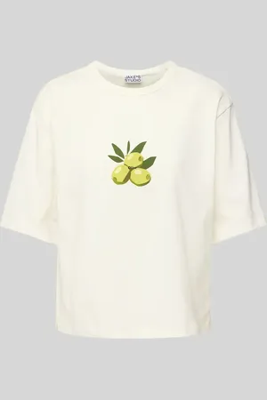 Jake*s Oversized T-Shirt mit Motiv-Print in , Größe L