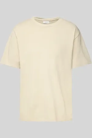 Lindbergh T-Shirt mit geripptem Rundhalsausschnitt in , Größe L