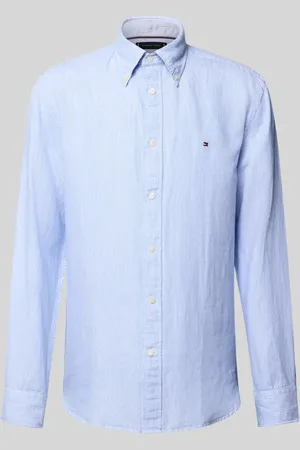 Tommy Hilfiger Regular Fit Freizeithemden aus Baumwoll-Leinen-Mix in , Größe L
