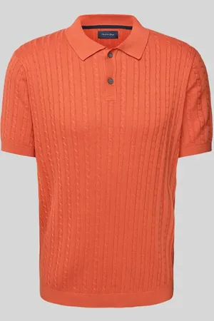 Christian Berg Poloshirt mit gerippten Abschlüssen in , Größe 3XL