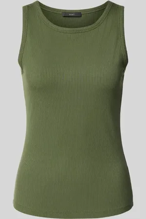 Oui Tanktop mit gerippten Abschlüssen in , Größe 40