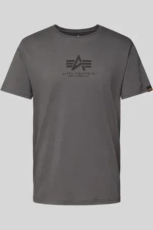 Alpha Industries T-Shirt mit Label-Print in , Größe L