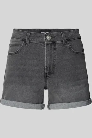 Pieces® Regular Fit Jeansshorts aus Baumwoll-Mix Modell 