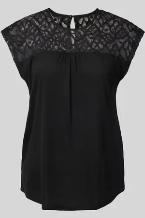 ONLY Regular Fit Top mit Spitzen-Detail Modell 