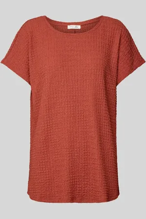 Christian Berg T-Shirt mit geripptem Rundhalsausschnitt in , Größe L
