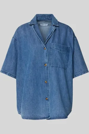 EDITED the label Jeansbluse mit aufgesetzter Brusttasche Modell 