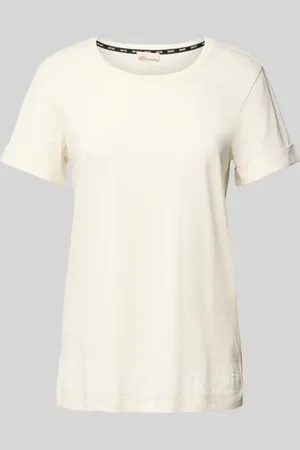 Liu Jo T-Shirt mit geripptem Rundhalsausschnitt in , Größe L