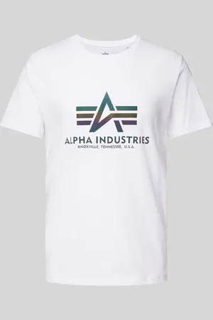 Alpha Industries T-Shirt mit Label-Print in , Größe L