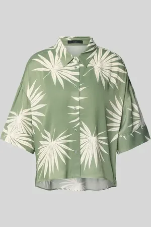 Oui Relaxed Fit Bluse aus Viskose mit überschnittenen Schultern in , Größe 34