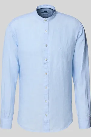 Fynch-Hatton Regular Fit Leinenhemd mit Stehkragen in , Größe 3XL