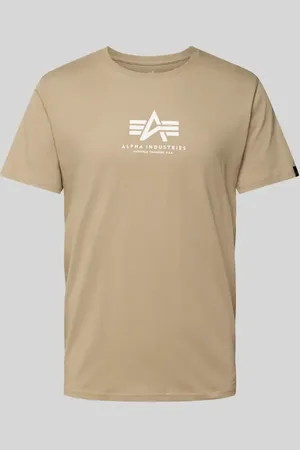 Alpha Industries T-Shirt mit Label-Print in , Größe L