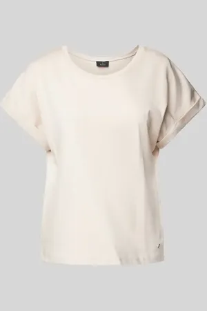 monari T-Shirt mit geripptem Rundhalsausschnitt in , Größe 36