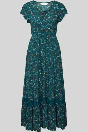 Apricot Midikleid aus Viskose mit Knopfleiste in , Größe L