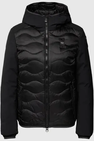 Blauer Steppjacke mit Stehkragen in , Größe L