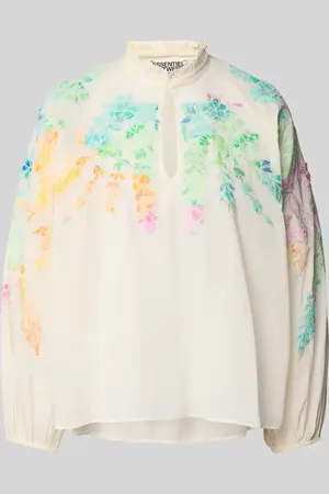 Essentiel Antwerp Regular Fit Bluse mit Schlüsselloch-Ausschnitt Modell 