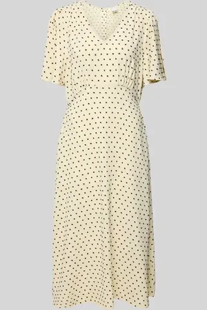 Ichi Midikleid mit V-Ausschnitt Modell 