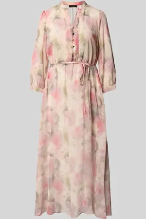 More & More Midikleid mit Tunikakragen und kurzer Knopfleiste in , Größe 34