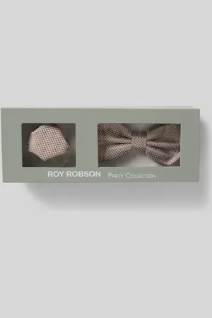 Roy Robson Fliege und Einstecktuch im Set in , Größe 1