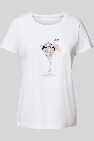 Marc Cain T-Shirt mit Motiv-Print in , Größe 34