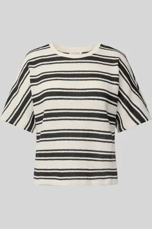 Christian Berg T-Shirt mit geripptem Rundhalsausschnitt in , Größe L