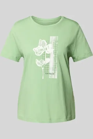 TOM TAILOR Regular Fit T-Shirt aus reiner Baumwolle in , Größe L