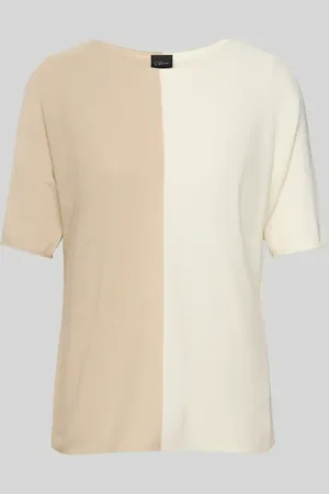 QS by s.Oliver Relaxed Fit Strickshirt aus reiner Viskose in , Größe 34