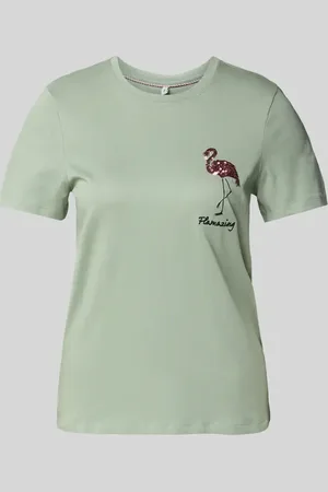 ONLY Regular Fit T-Shirt mit Paillettenbesatz Modell 
