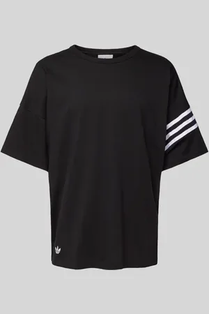 adidas T-Shirt mit Label-Stitching in , Größe L