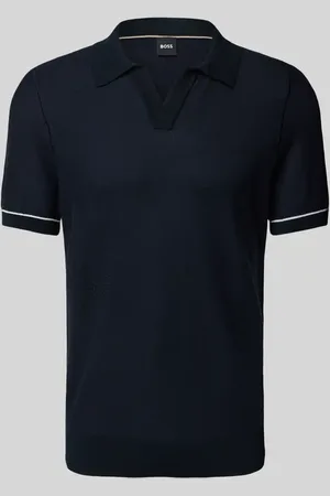 HUGO BOSS Poloshirt mit V-Ausschnitt Modell 