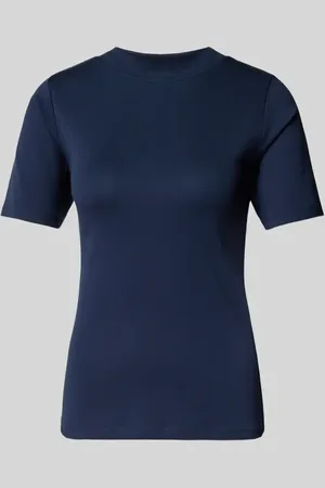 Christian Berg T-Shirt mit geripptem Stehkragen in , Größe L