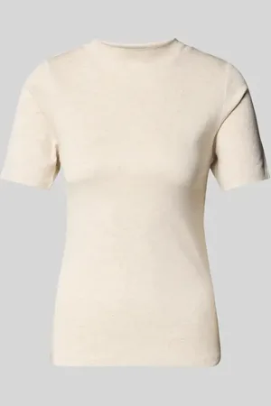 Christian Berg T-Shirt mit geripptem Stehkragen in , Größe L