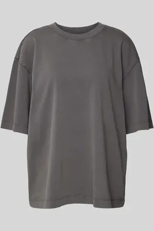 Jake*s Oversized T-Shirt mit geripptem Rundhalsausschnitt in , Größe L