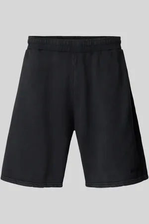 Review Relaxed Fit Sweatshorts mit Label-Print in , Größe L