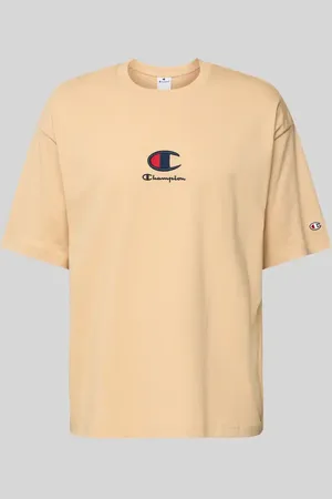 Champion T-Shirt mit Label-Stitching in , Größe L