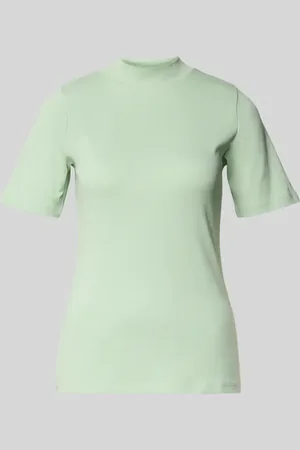 Christian Berg T-Shirt mit geripptem Stehkragen in , Größe L