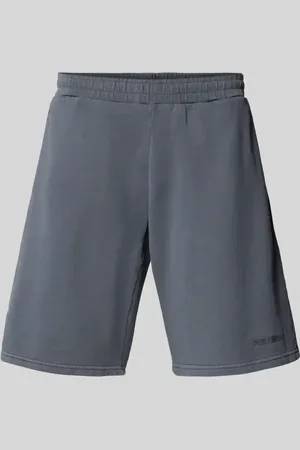 Review Relaxed Fit Sweatshorts mit Label-Print in , Größe L
