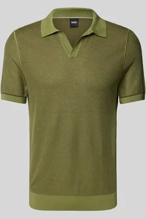 HUGO BOSS Poloshirt mit V-Ausschnitt Modell 
