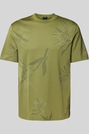 HUGO BOSS T-Shirt mit geripptem Rundhalsausschnitt Modell 