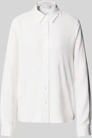 SELECTED Regular Fit Bluse aus Viskose-Leinen-Mix Modell 