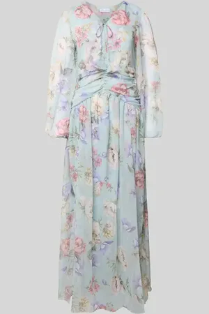 ADLYSH Abendkleid mit V-Ausschnitt und Raffungen in , Größe L