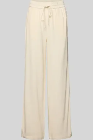 SELECTED High Waist Hose aus Viskose-Leinen-Mix Modell 