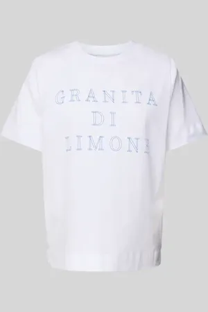 Rich & Royal T-Shirt mit geripptem Rundhalsausschnitt in , Größe L
