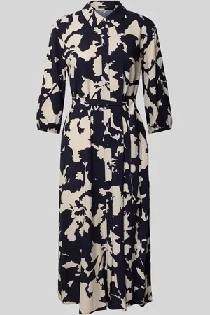 Comma, Hemdblusenkleid mit Bindegürtel in , Größe 36