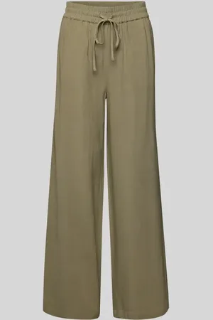 SELECTED High Waist Hose aus Viskose-Leinen-Mix Modell 