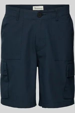Knowledge Cotton Apparal Bermudas mit französischen Eingrifftaschen in , Größe 28