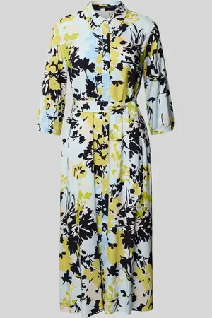 Comma, Hemdblusenkleid mit Bindegürtel in , Größe 36