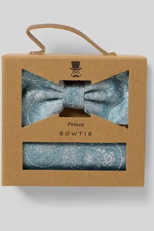 Prince BOWTIE Fliege und Einstecktuch im Set in , Größe 1