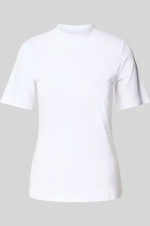 Christian Berg T-Shirt mit geripptem Stehkragen in , Größe L