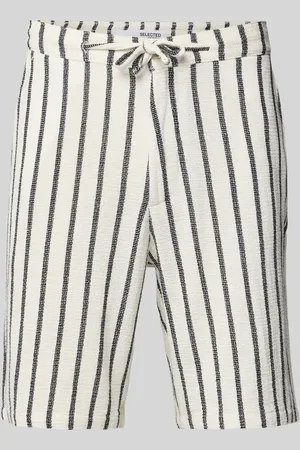 SELECTED Regular Fit Bermudas mit Strukturmuster Modell 